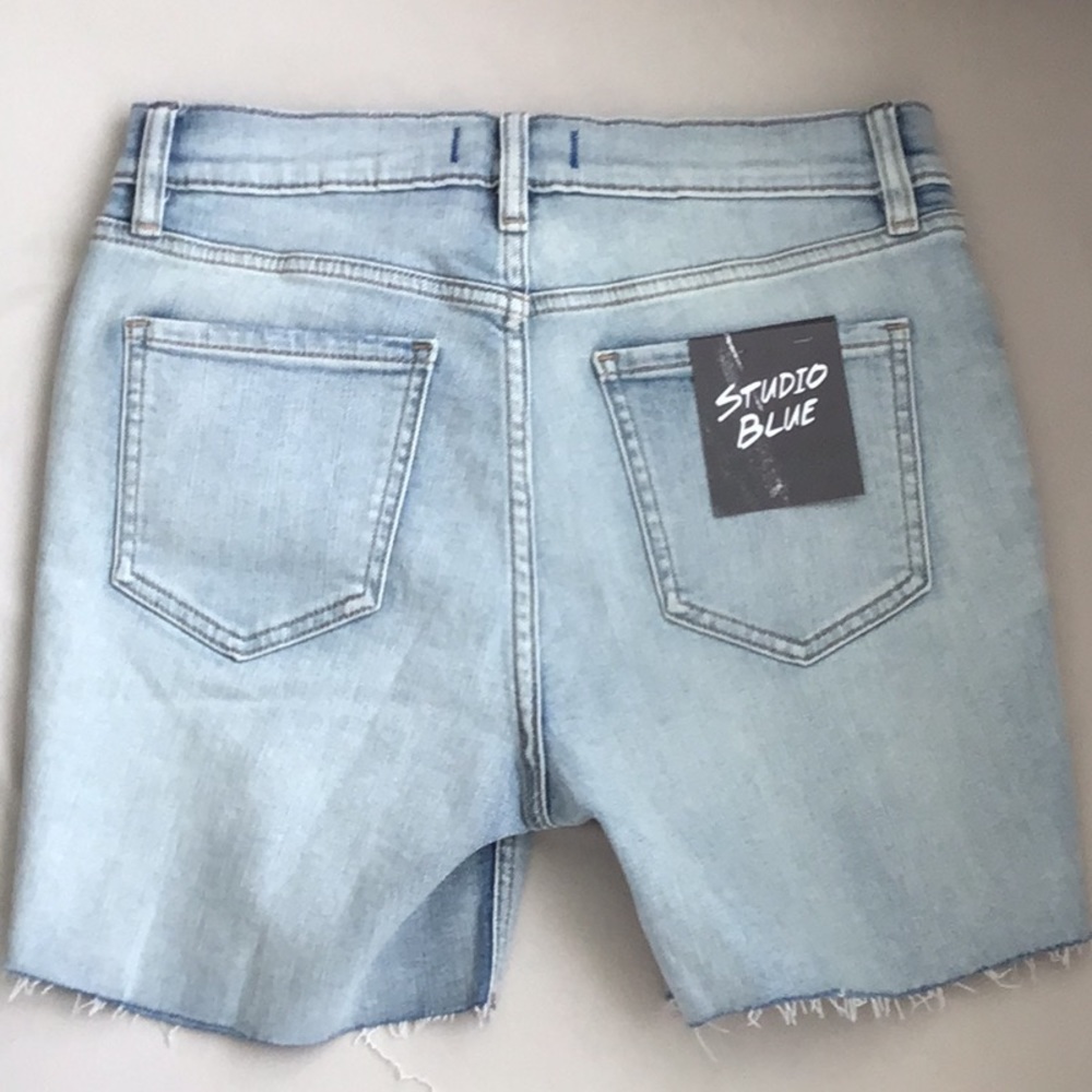 High rise, denim shorts - Picture 2 of 3